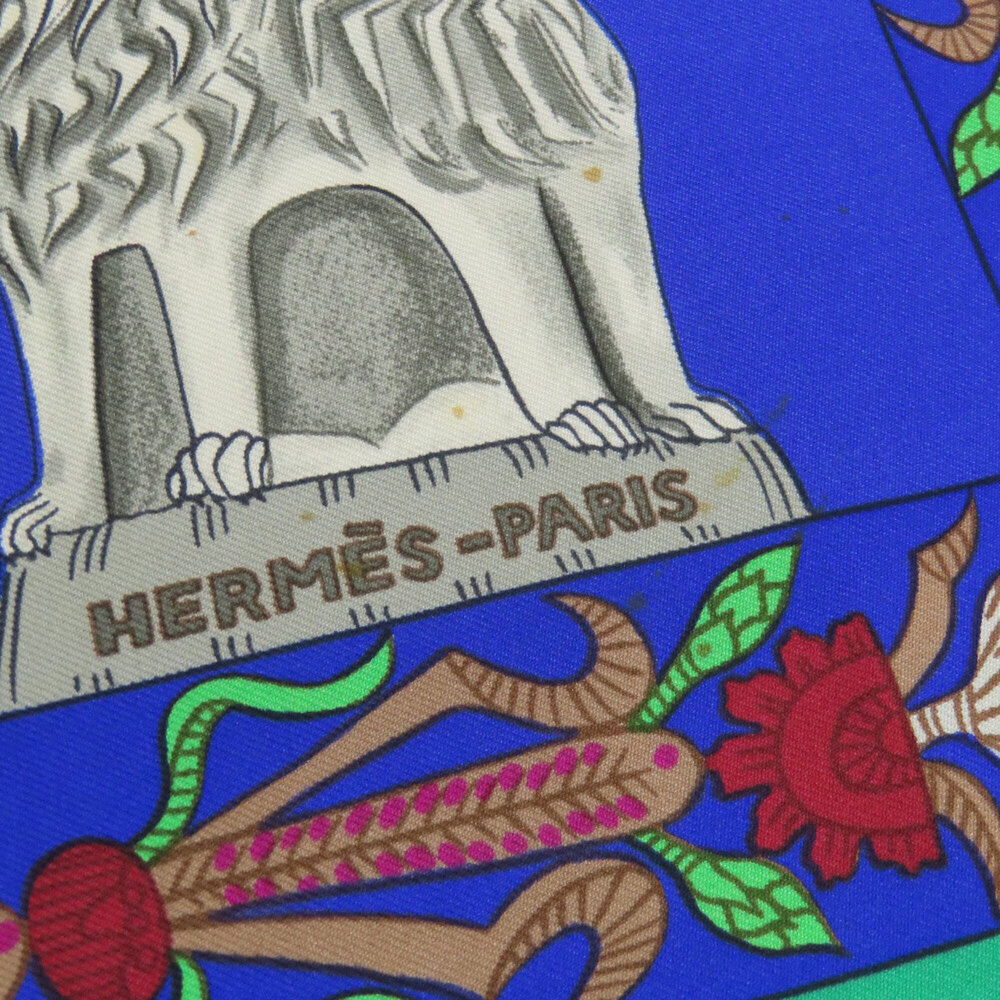 Hermes Carre 90 Trana Scarf Muffler Silk Women's HERMES - Picture 10 of 16